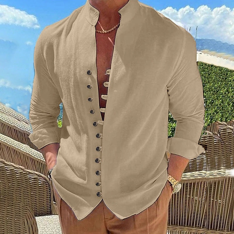 Herren Langarmshirt im Retro-Look