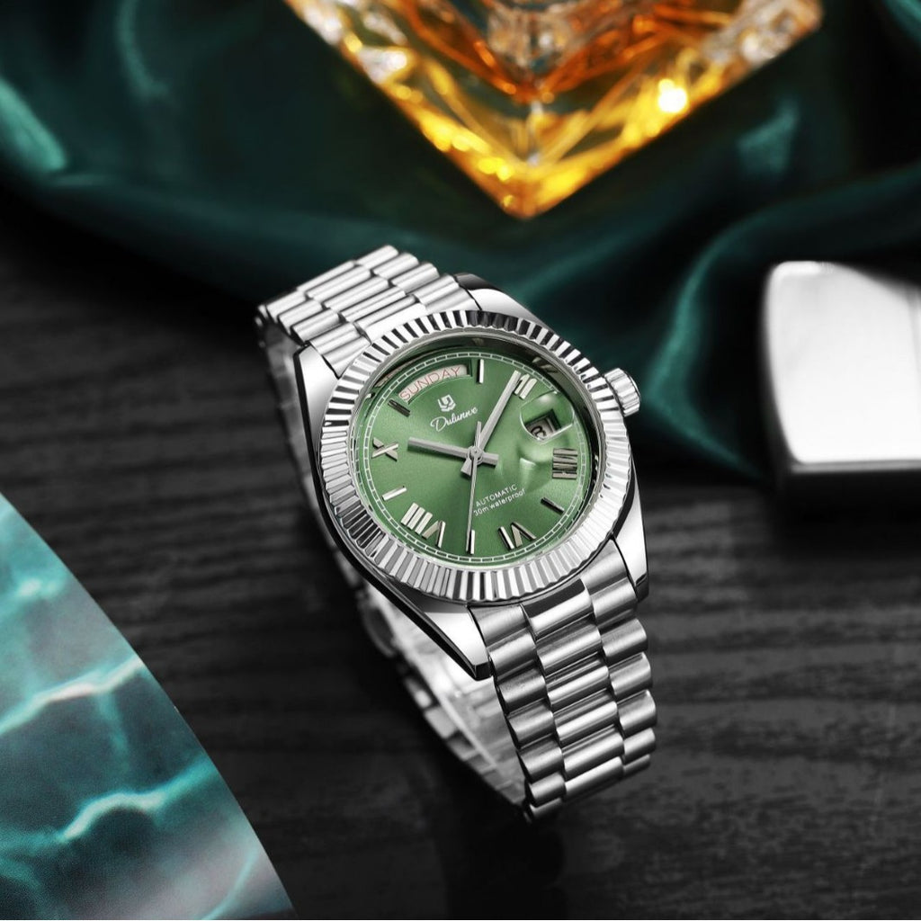 Automatische Herrenuhr mit Doppelfunktionskalender