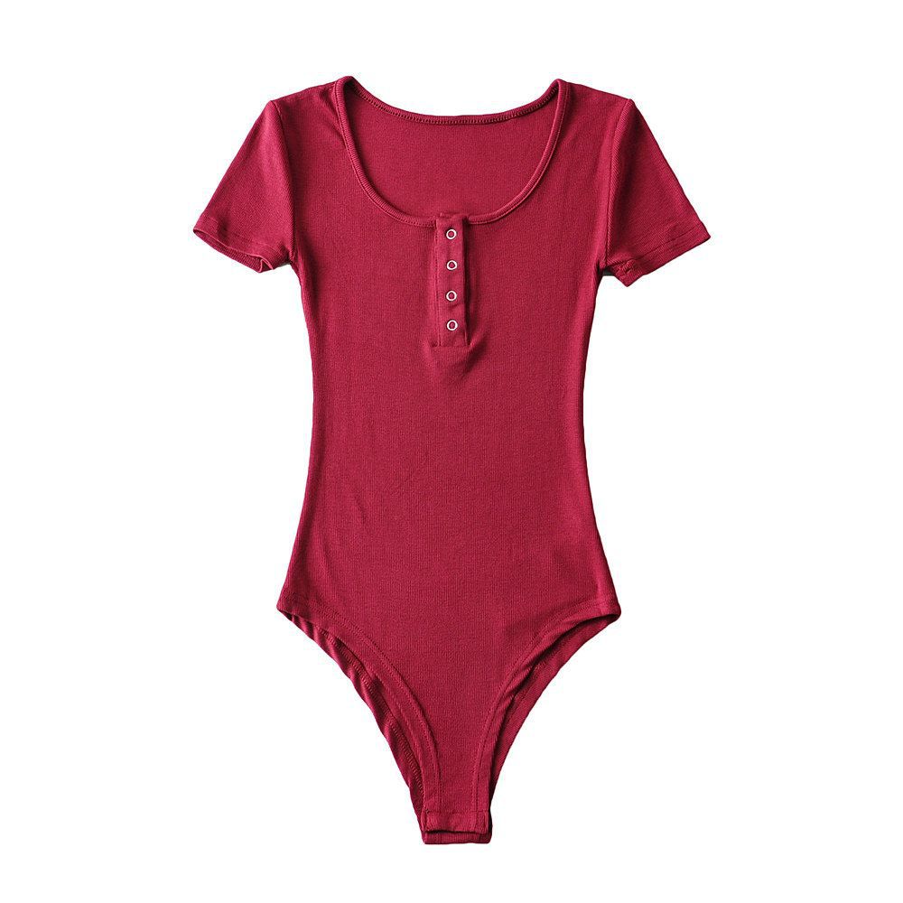 Kurzarm-Body mit Cityscape-Muster