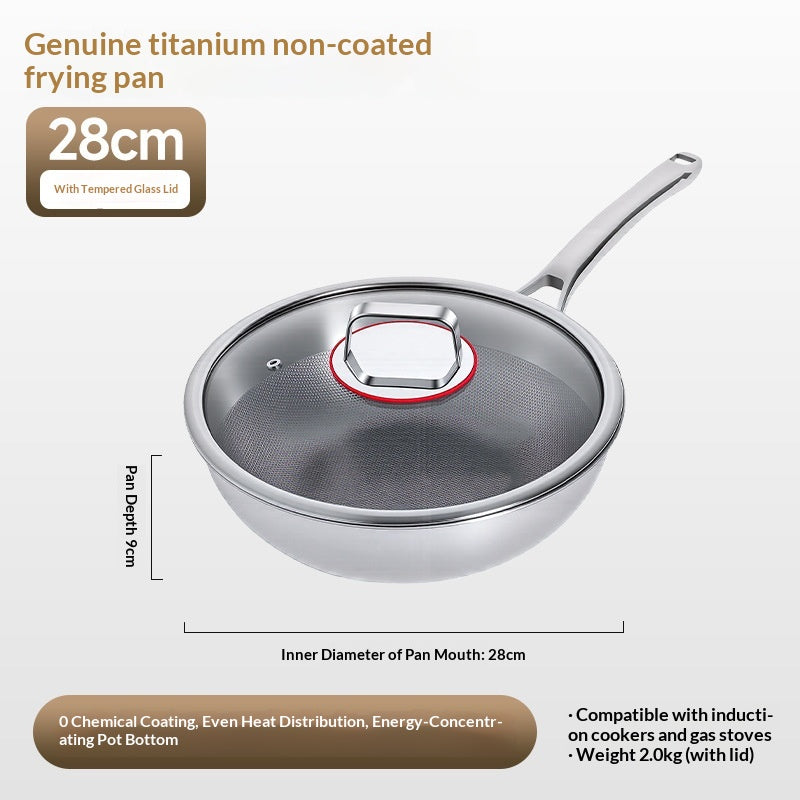 Non-Stick Bratpfanne Haushalt ohne Beschichtung Flachboden