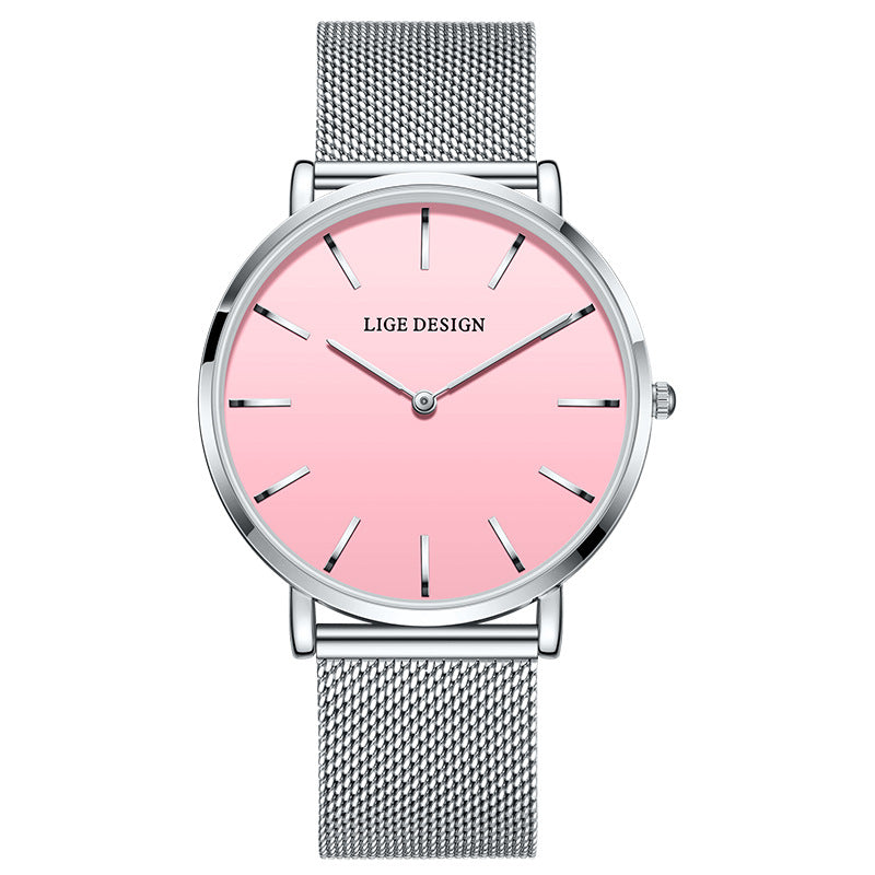 Damen Quarzuhr mit Mesh-Armband – Bild 4 | LuxeStyle