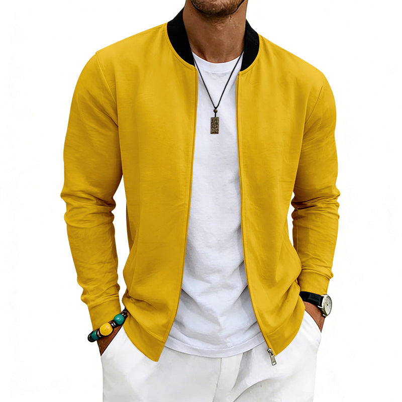 Vintage Baseball-Jacke mit Stehkragen