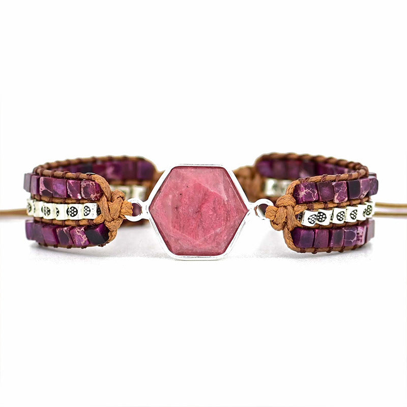 Naturstein-Armband handgewoben | LuxeStyle