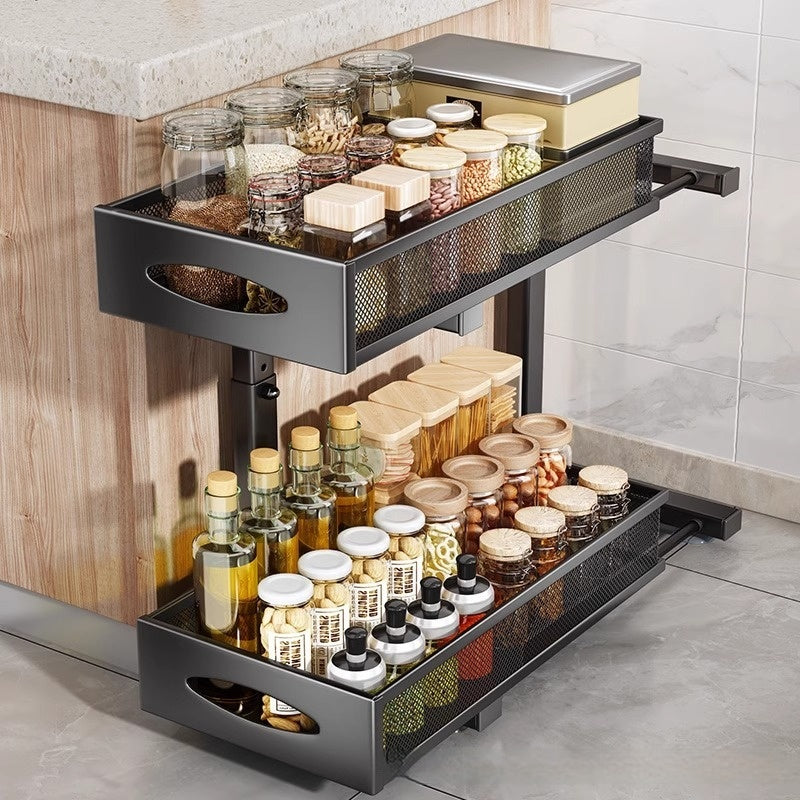 Ausziehbarer Gewürzregal-Organizer – Bild 3 | LuxeStyle