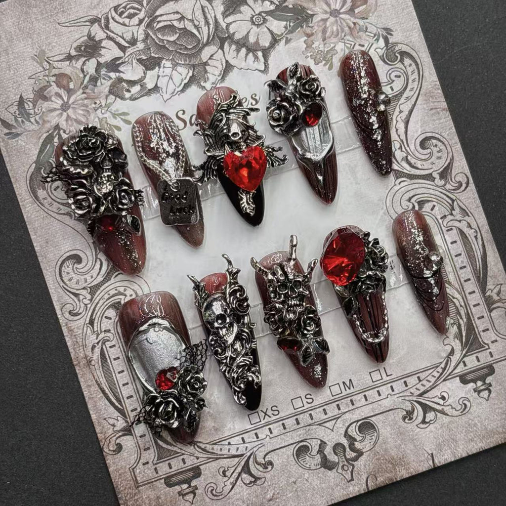 Aufhellende handgemachte Wearable Nails
