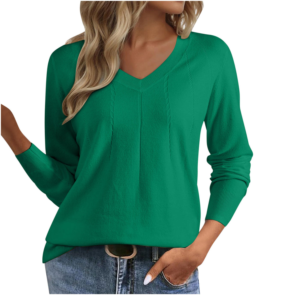 V-Ausschnitt Pullover Slim Fit