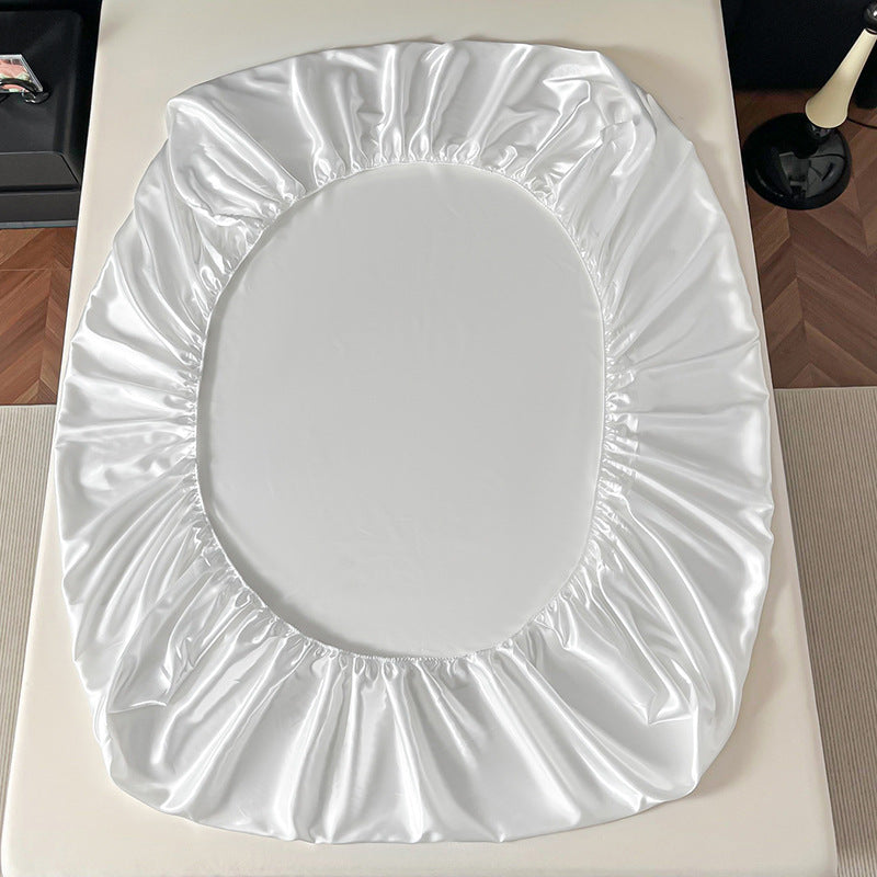 Satin-Look Spannbettlaken aus Eisseide