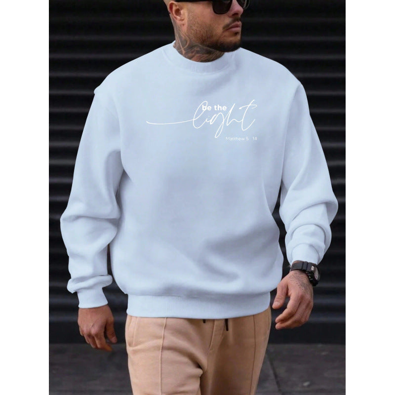 Herren Baumwoll-Sweatshirt mit Rundhals