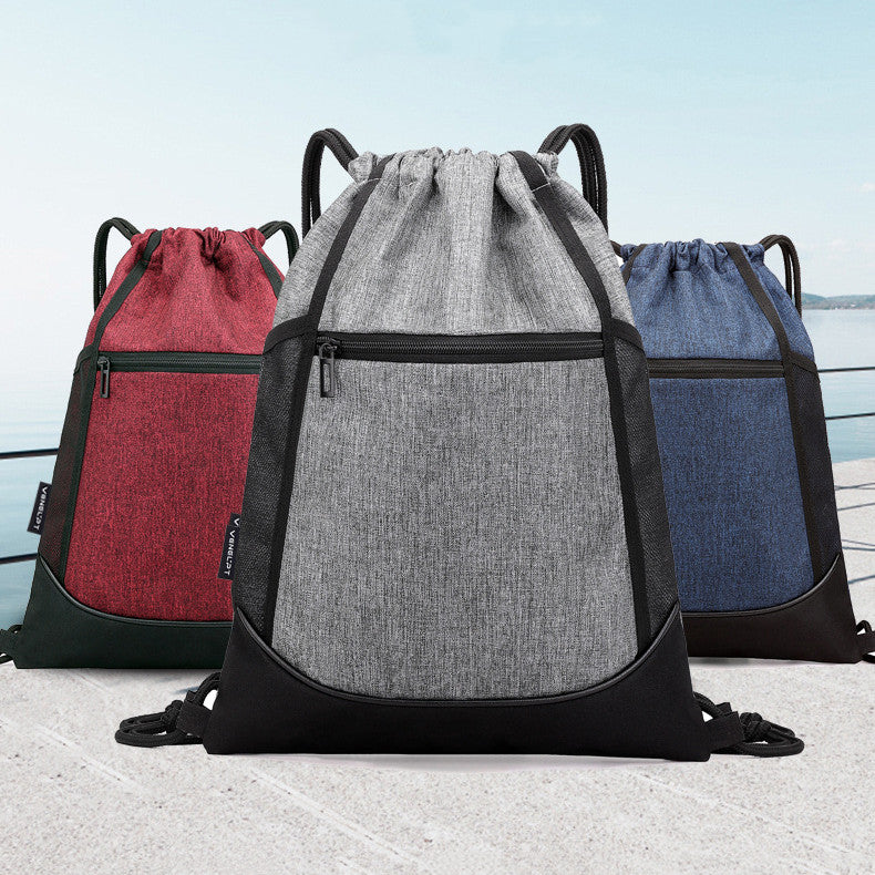 Wasserdichter Oxford-Stoff Turnbeutel-Rucksack – Bild 1 | LuxeStyle