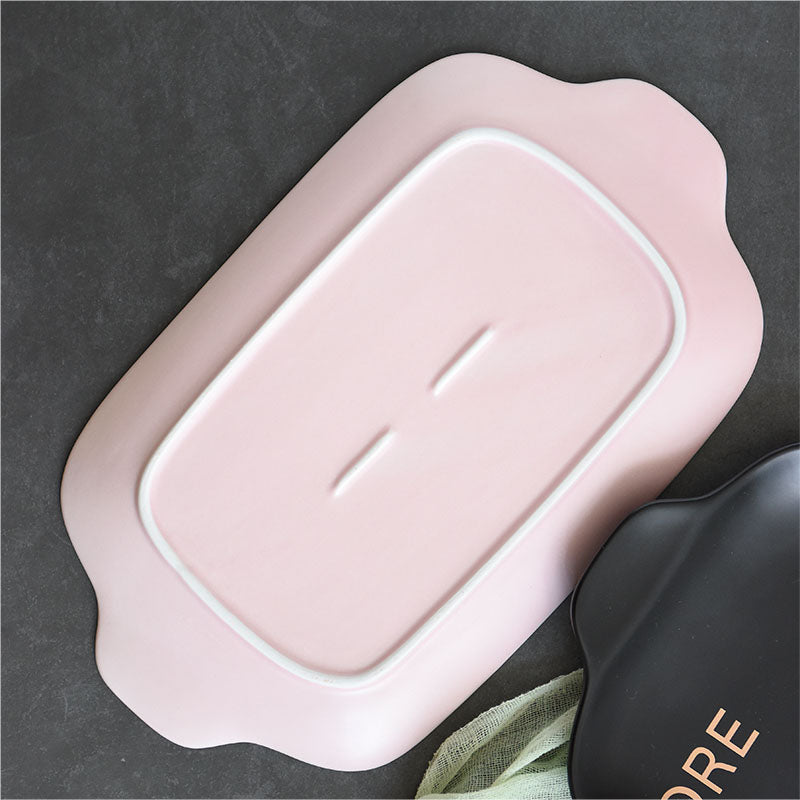 Nordisches Porzellan-Plate in Rechteckform – Bild 3 | LuxeStyle