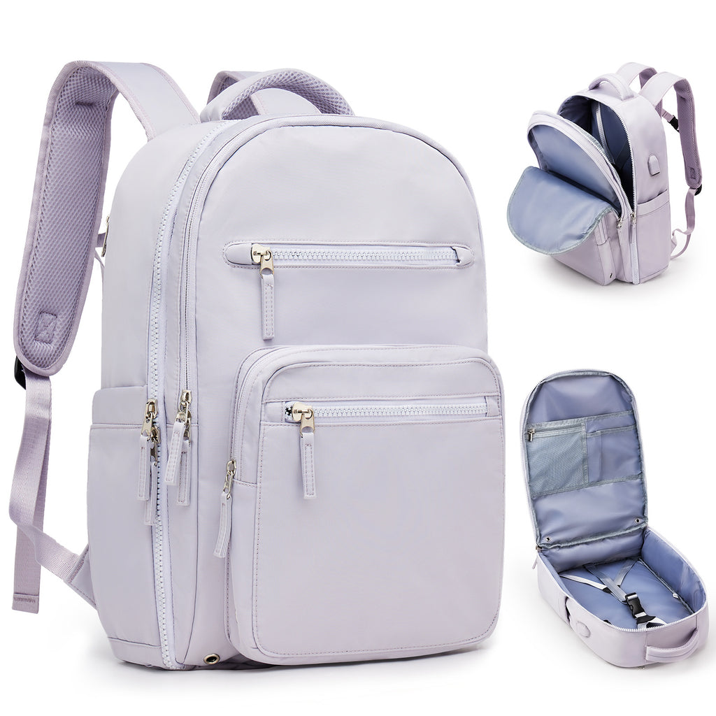 Business-Reiserucksack mit Kompression und USB-Anschluss – Bild 7 | LuxeStyle