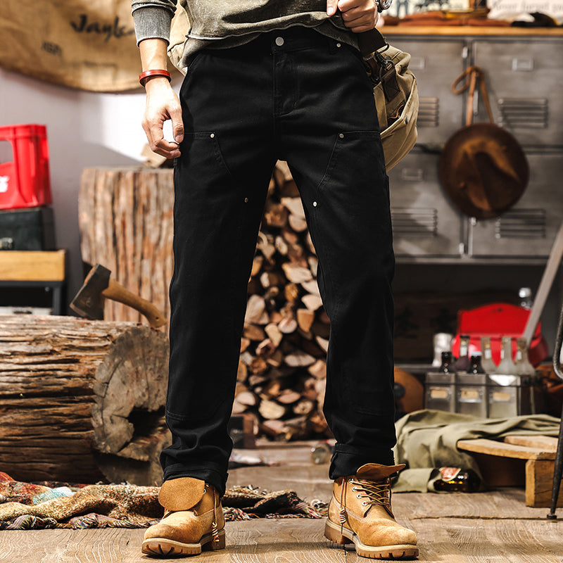 Retro Jeanshose Braun