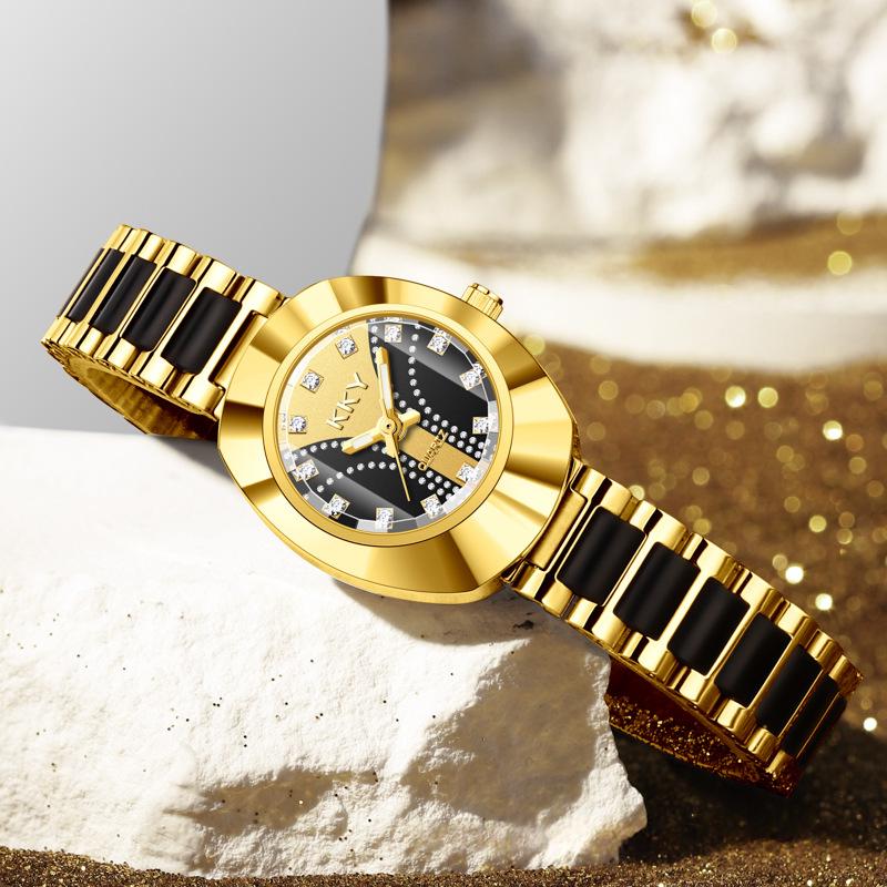 Gold-Case-Uhr mit Goldteller – Mediterraner Stil – Bild 5 | LuxeStyle