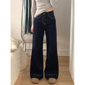 High-Waist Wide-Leg Jeans aus Denim