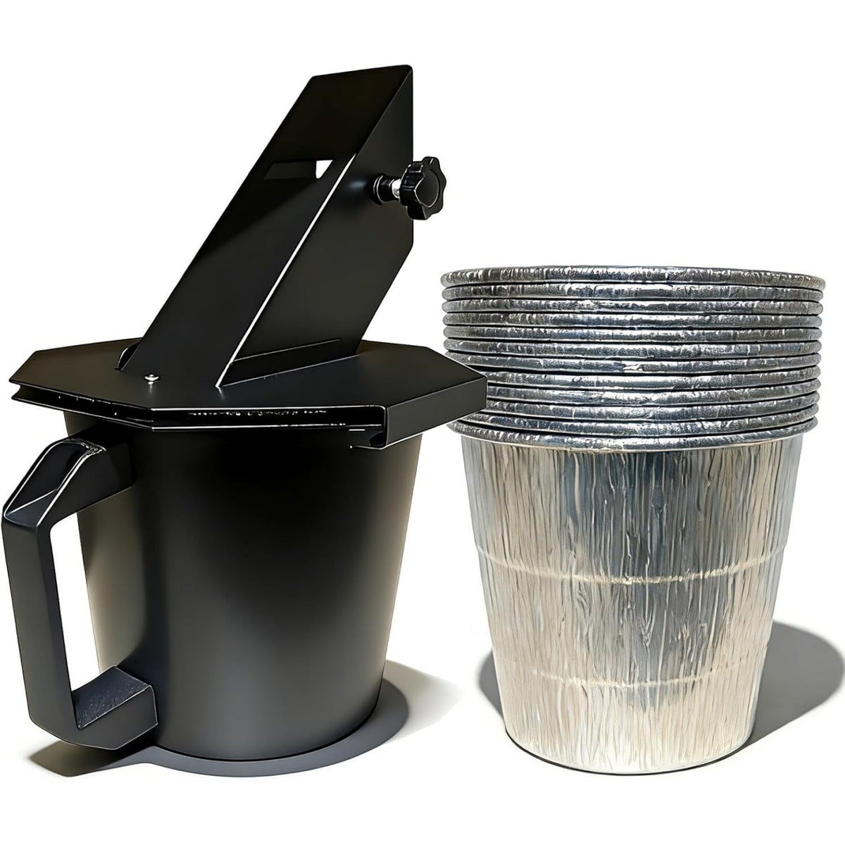 Ölauffang mit 15 Einweg-Aluminiumfolie-Behältern | LuxeStyle