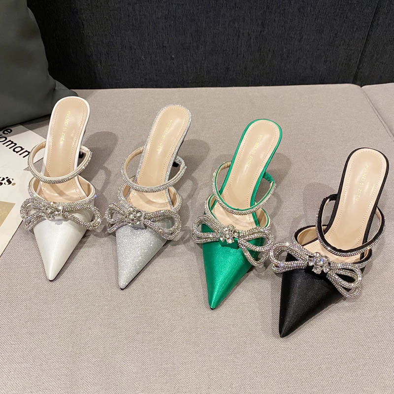 Koreanische Spitze Stiletto-Mules in PU – Bild 7 | LuxeStyle