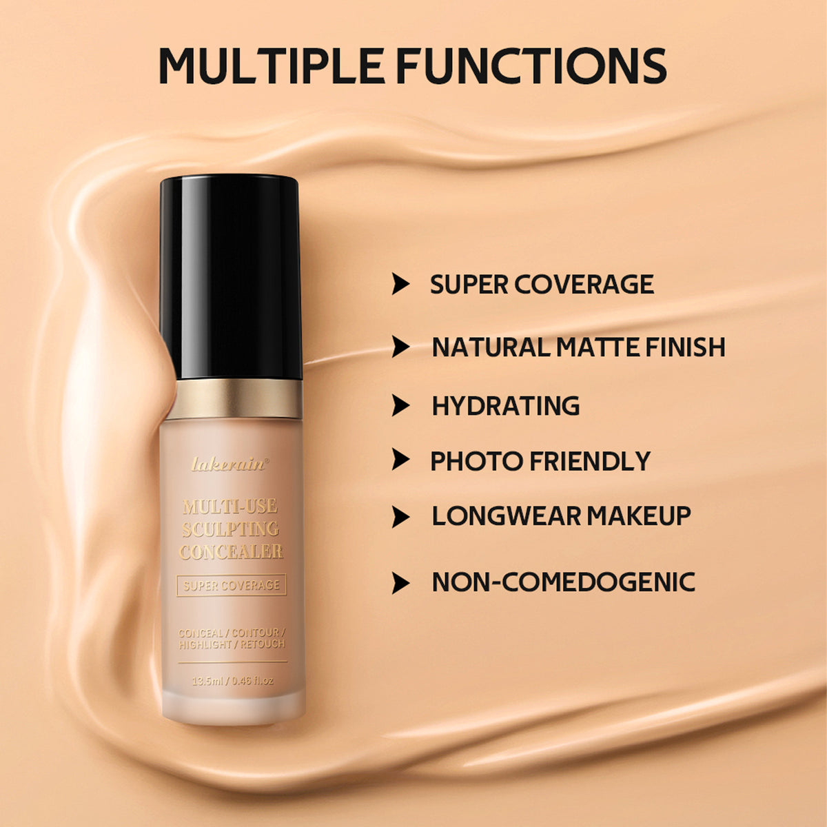 Feuchtigkeitsspendender Concealer Honig – Bild 7 | LuxeStyle