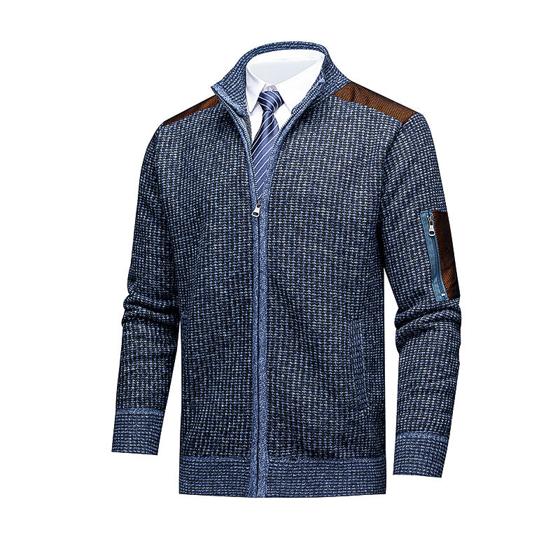 Fleece-gefütterter Rollkragen-Cardigan – Bild 2 | LuxeStyle