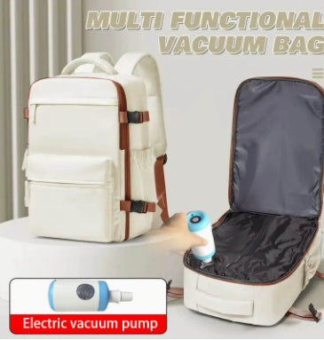 Robuster Rucksack mit Vakuumpumpe und Reissverschluss – Bild 6 | LuxeStyle