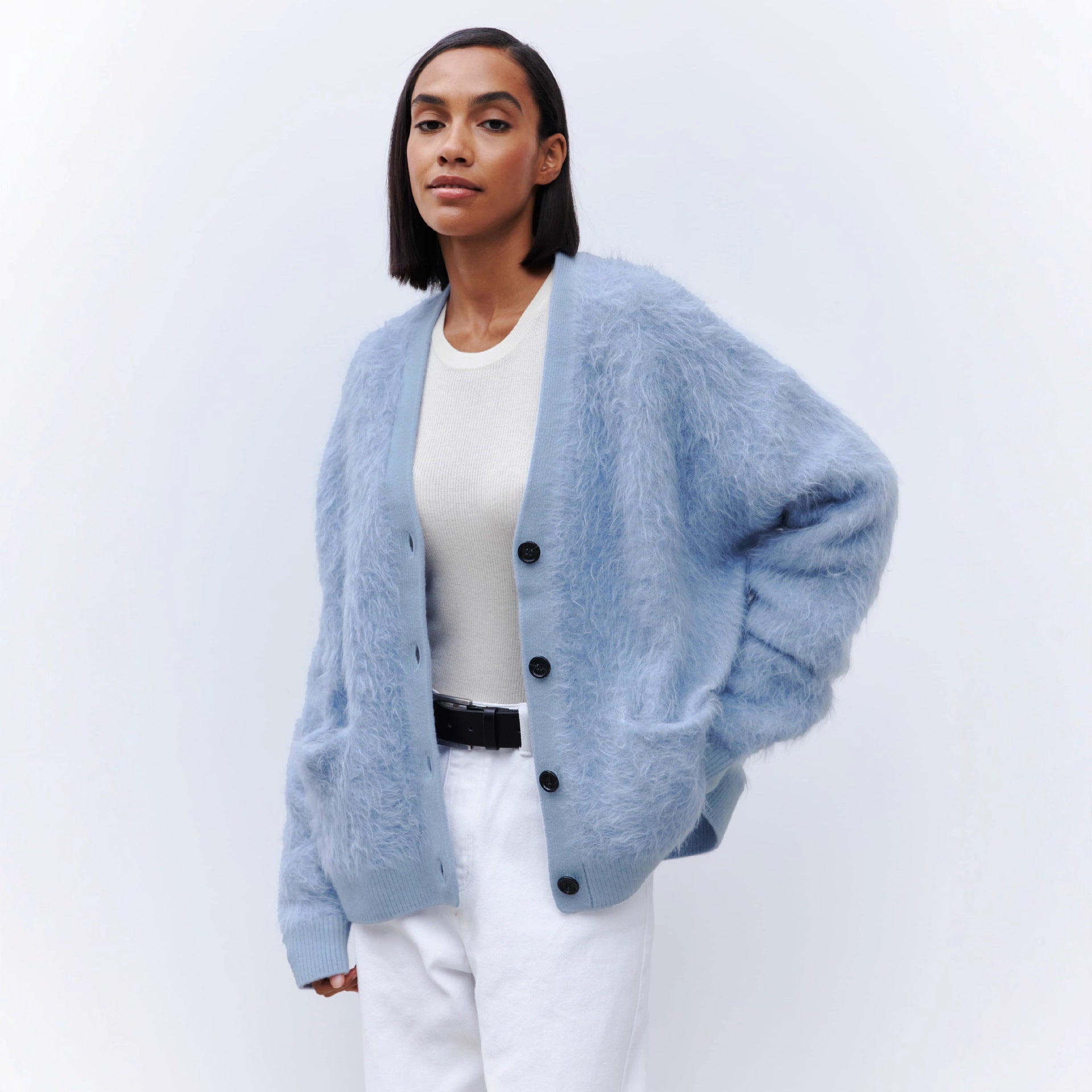 Strick-Cardigan im Relaxed Fit