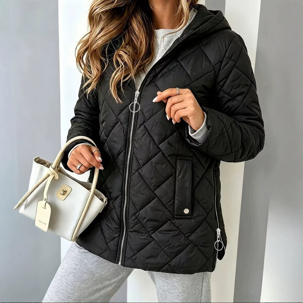Plus‑Size Hooded Baumwoll‑Kissenmantel – Bild 5 | LuxeStyle