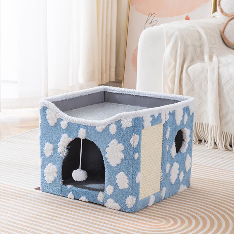 Faltbares Katzenbett mit Plüsch – Bild 9 | LuxeStyle