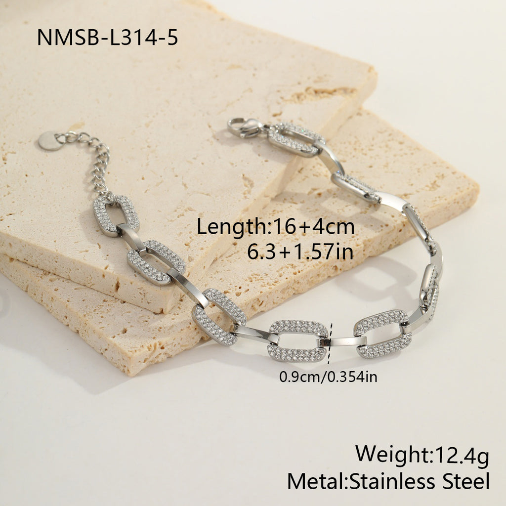 Herz-Zirkon Armband aus farbbeständigem Edelstahl – Bild 15 | LuxeStyle