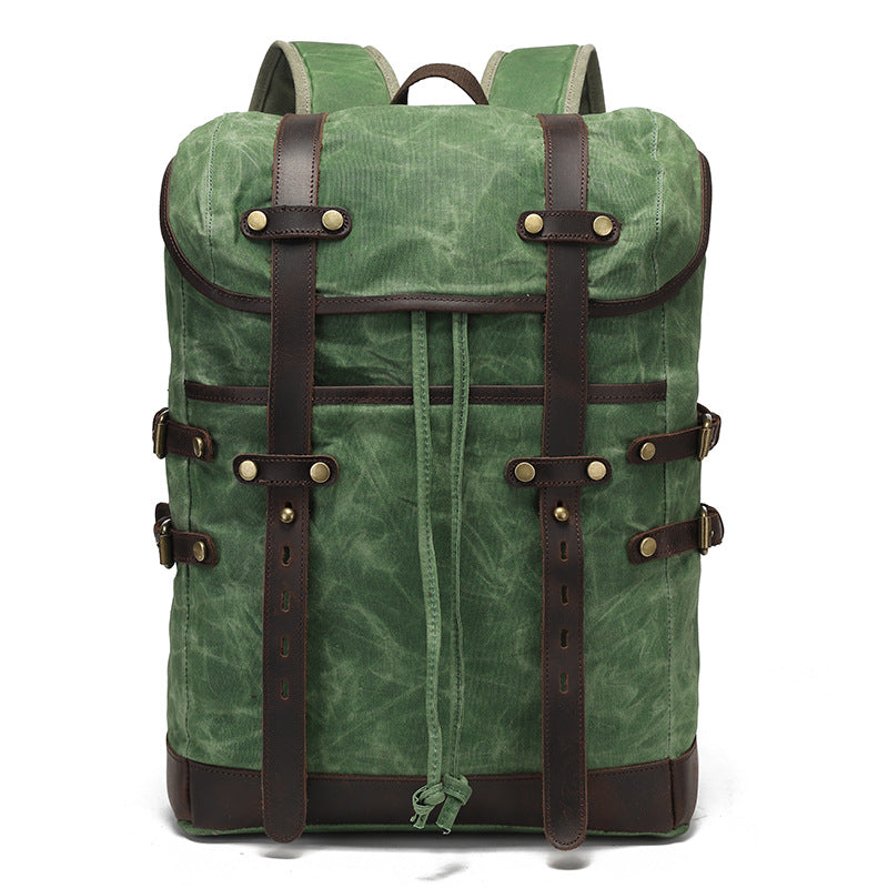 Leisure Travel Bag aus Canvas mit Kuhleder – Bild 6 | LuxeStyle