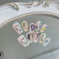 Regenbogen-Patchwork-Diamant-Nagelsticker – Bild 2 | LuxeStyle