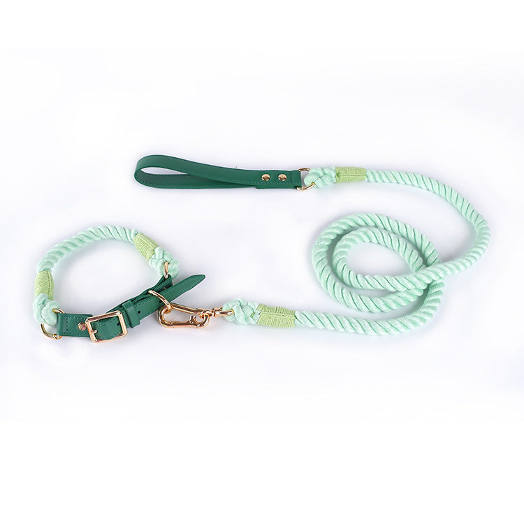 Halsband-Set mit Baumwollseil und Leder – Bild 10 | LuxeStyle
