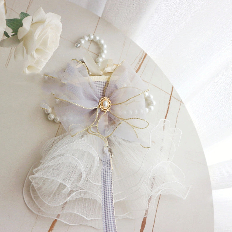 Hundeleine mit Brustgeschirr aus mehrlagigem Garn – Bild 3 | LuxeStyle