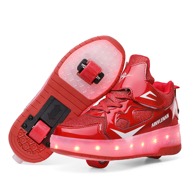 Kinder-Rollschuhschuhe mit Leuchträdern – Bild 6 | LuxeStyle