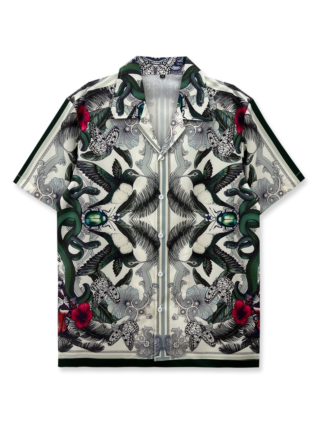 Loose Herren Kurzarmhemd mit Blumenprint – Bild 1 | LuxeStyle