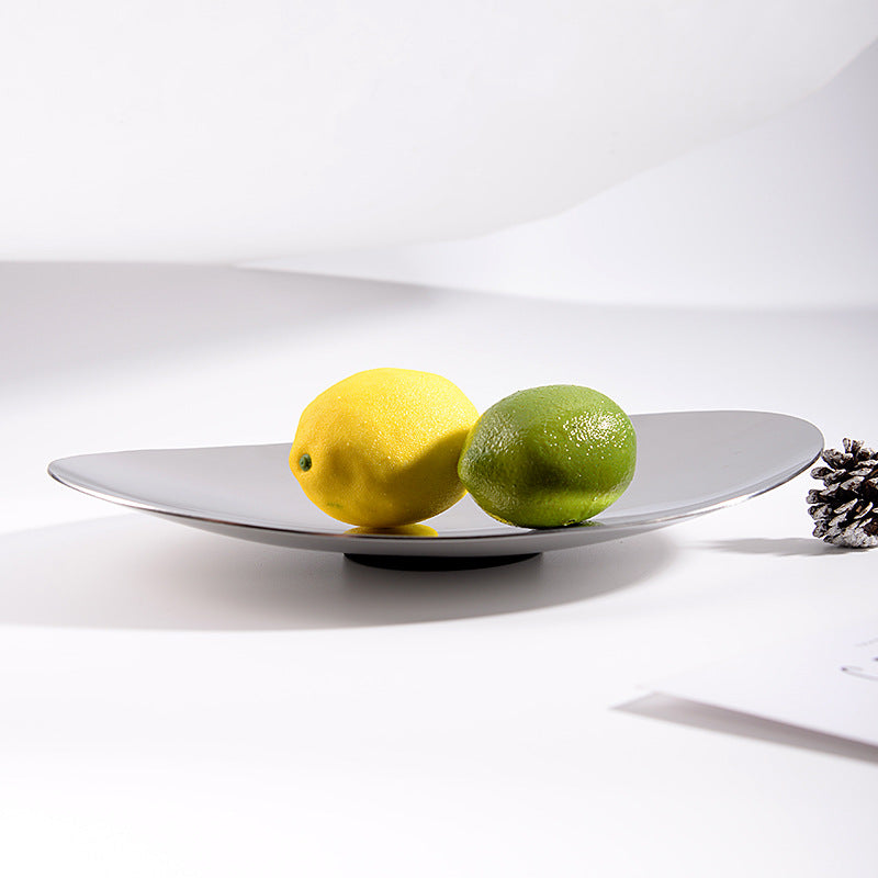 Ovale Edelstahl-Früchteplatte – Bild 4 | LuxeStyle