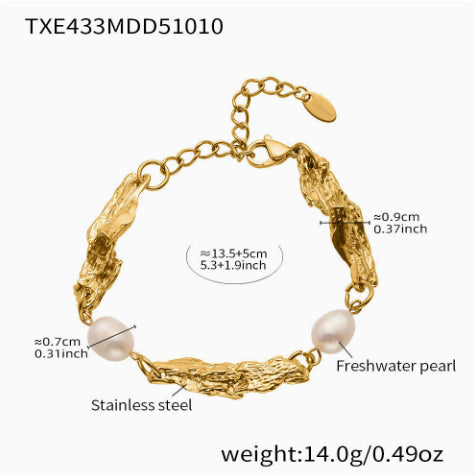 Perlen-Armband und Halskette