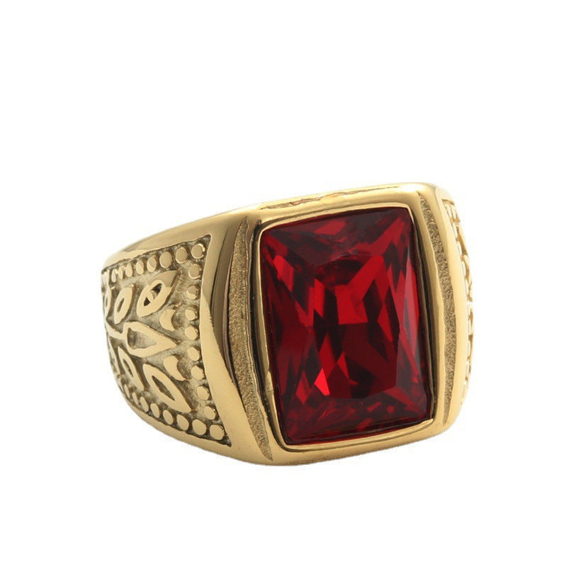 Vintage-Ring mit mehrfarbigen Edelsteinen – Bild 7 | LuxeStyle