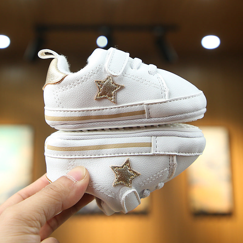 Baby Baumwoll-Sneaker mit weicher Sohle – Bild 5 | LuxeStyle