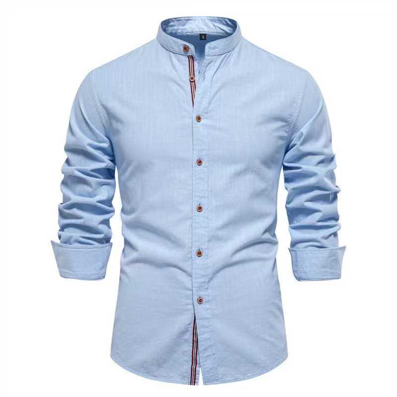Herren Langarmhemd aus Leinenmischung – Bild 7 | LuxeStyle