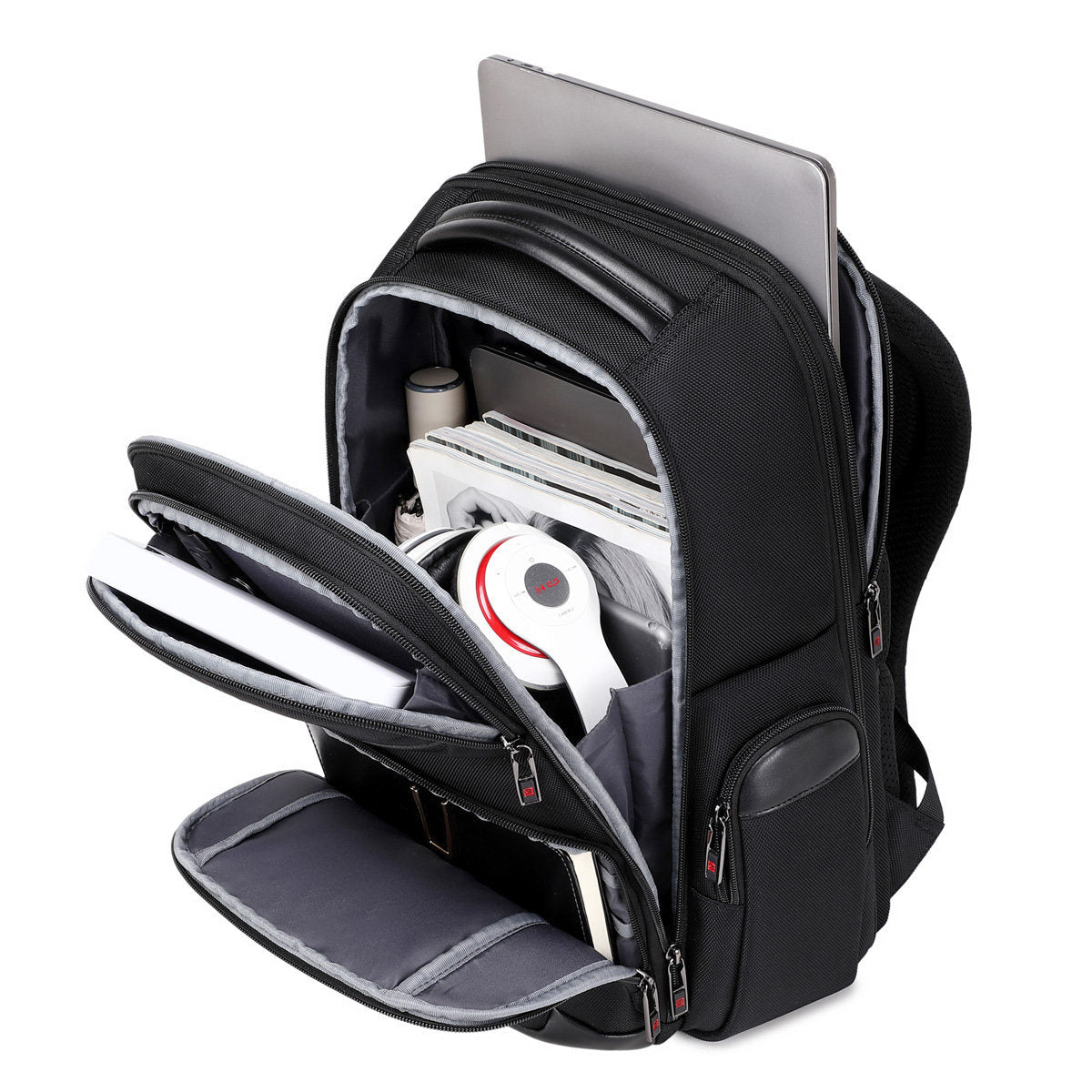 Erweiterbarer Oxford-Rucksack für Business-Reisen – Bild 2 | LuxeStyle