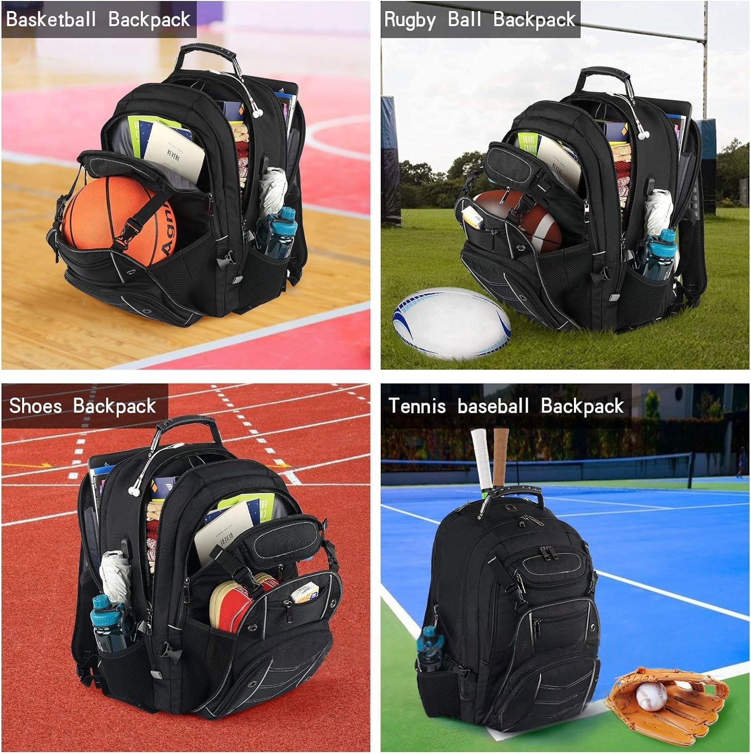 Tier-Print Rucksack mit viel Stauraum