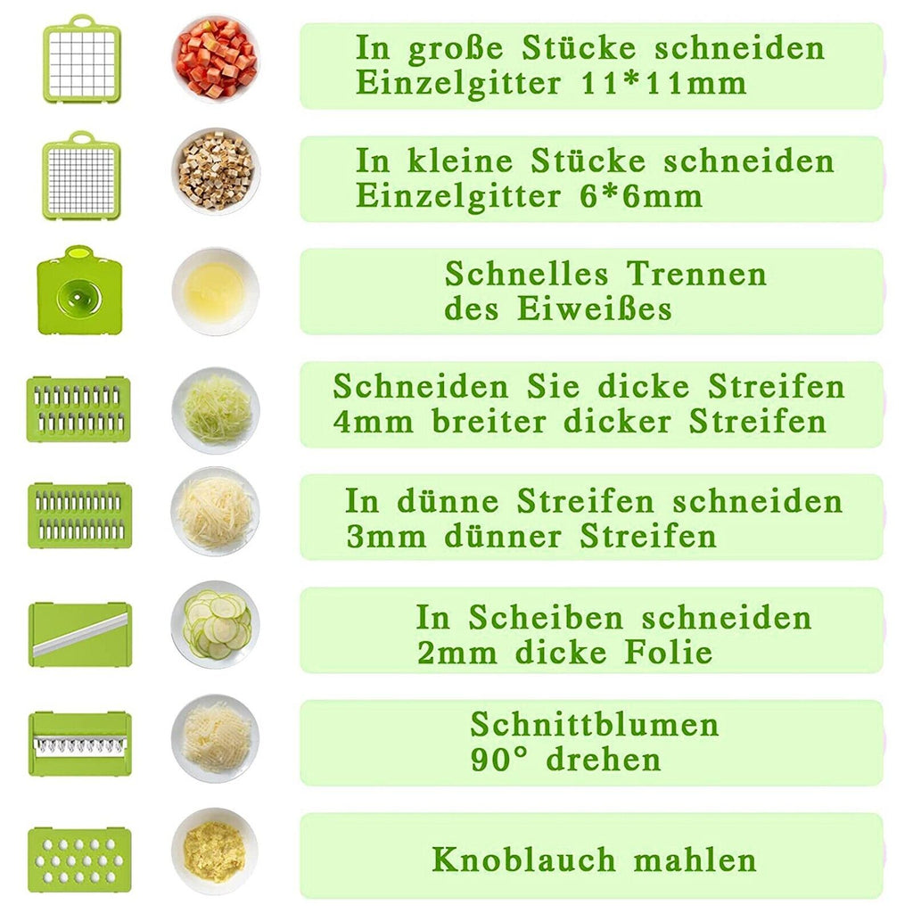 16-in-1 Gemüseschneider mit Behälter – Ref. CJ-2048031769140420609 – Ansicht 6