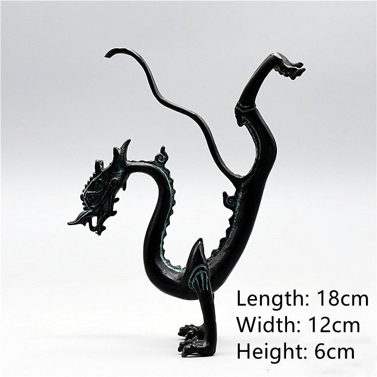 Antiker Bronze Drache mit Kugel – Bild 8 | LuxeStyle