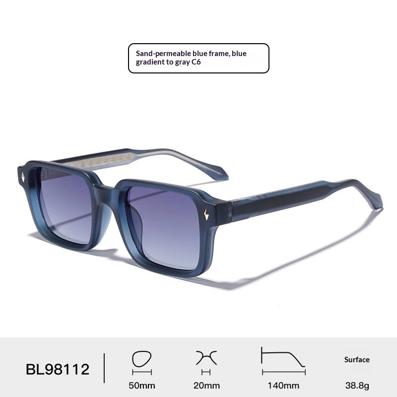 UV400 Sonnenbrille mit dickem Rahmen – Ansicht 3