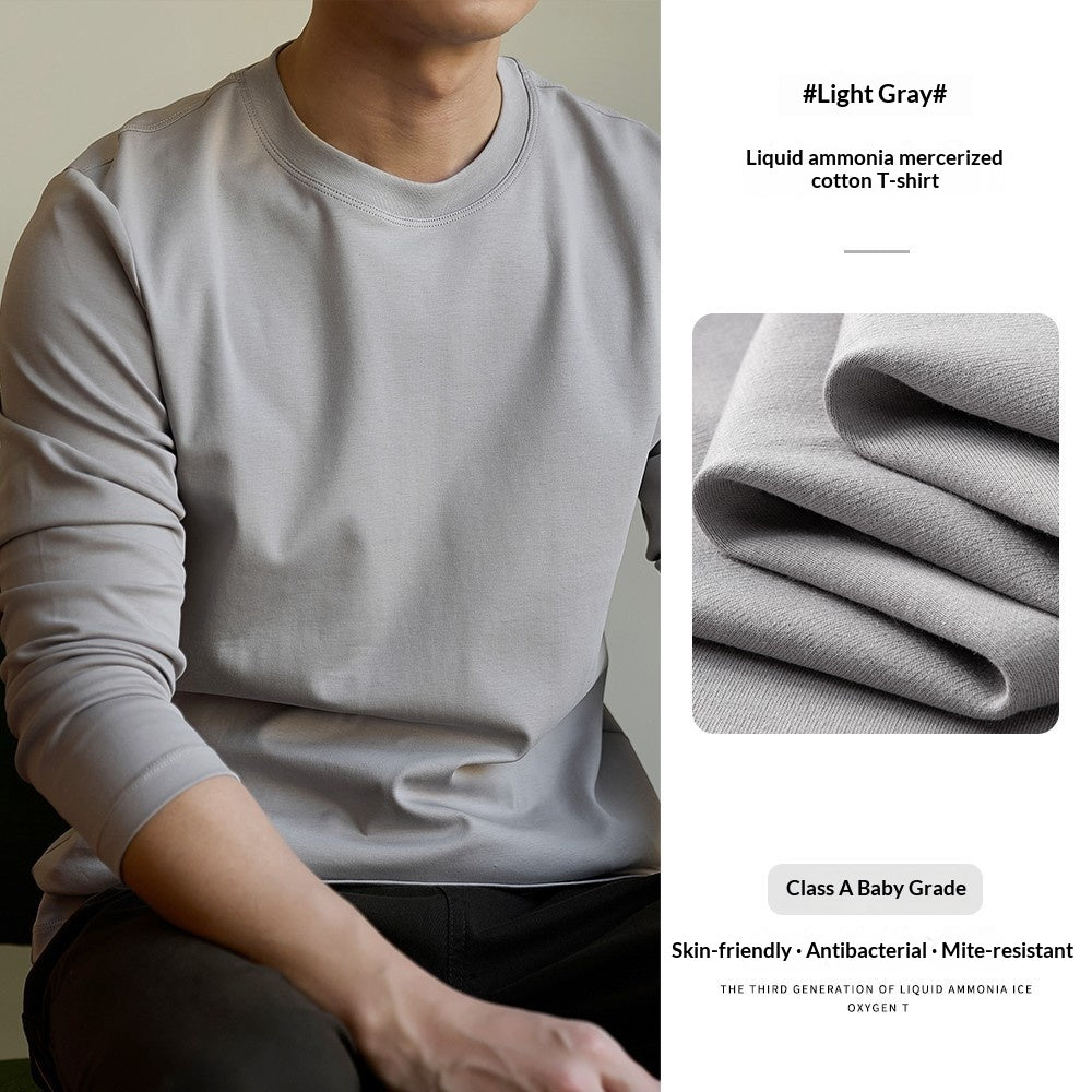 Herren Langarm-Basis-T-Shirt