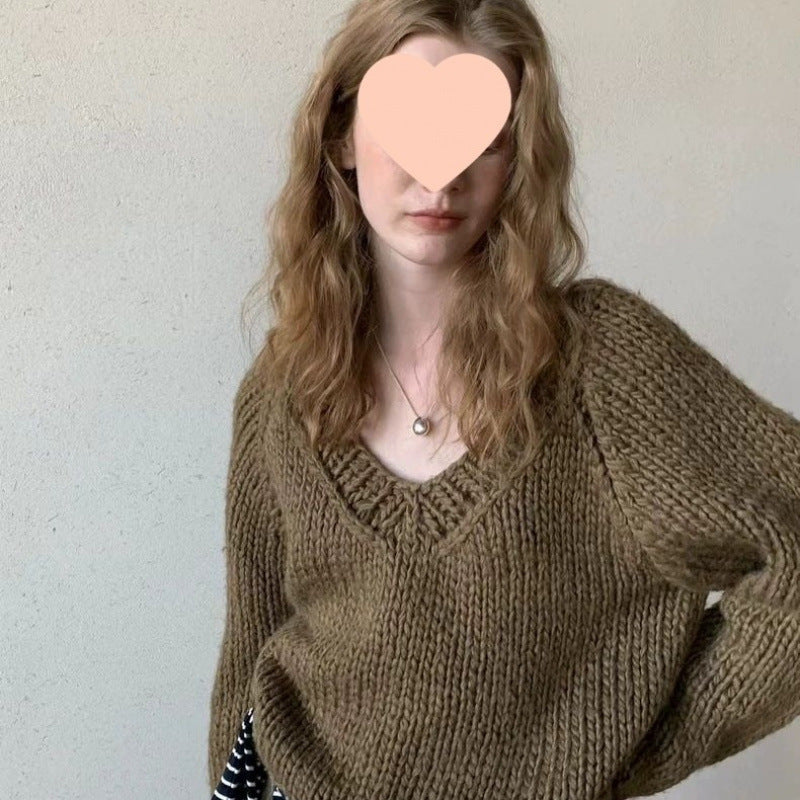 Handgestrickter Pullover