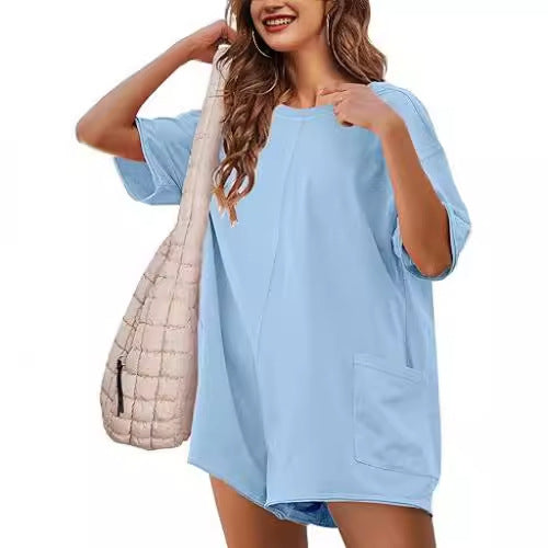 Lässiger Jumpsuit mit Shorts