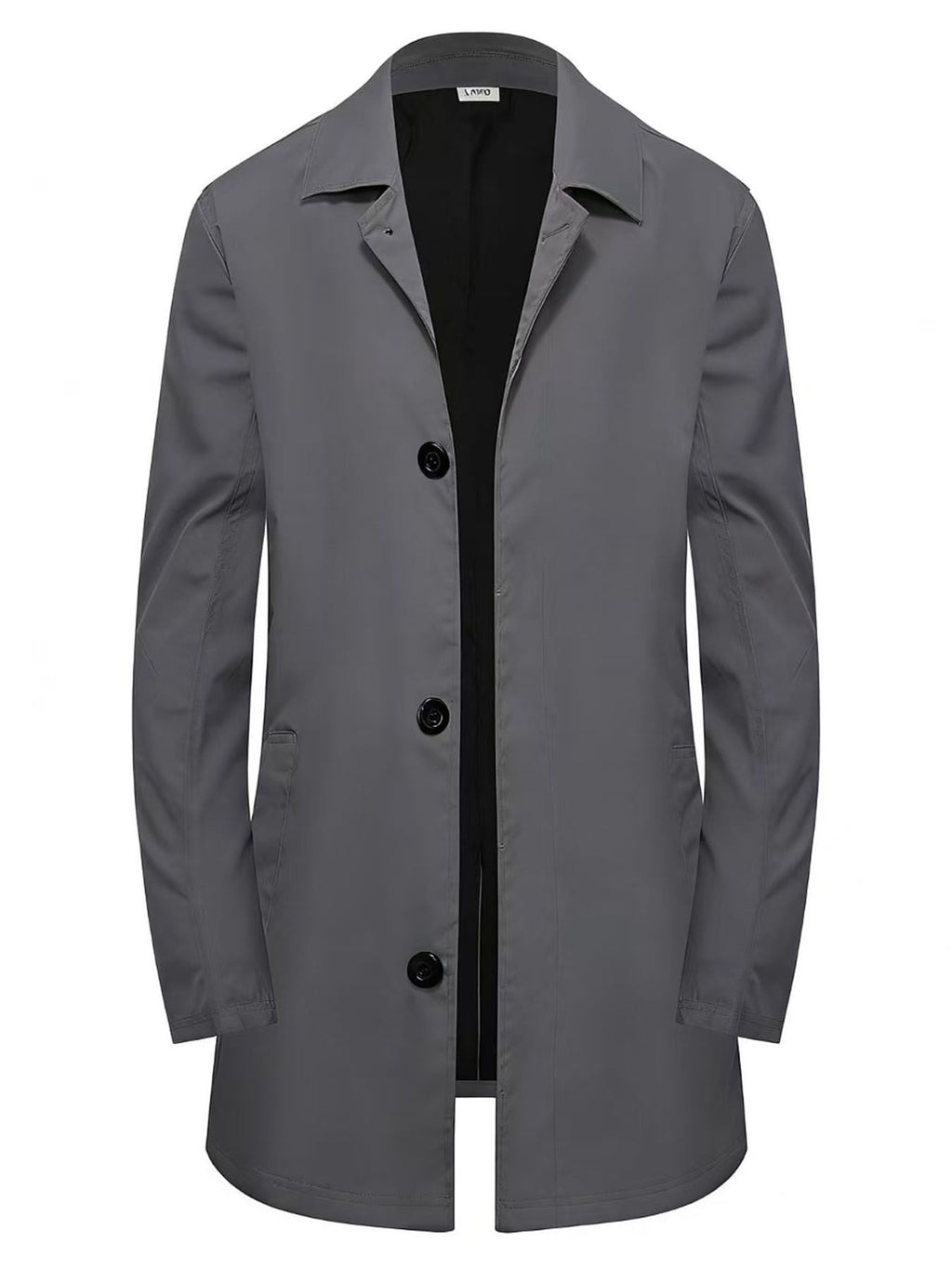 Männerklassischer Trenchcoat einreihig, locker – Bild 5 | LuxeStyle
