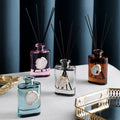 Reed-Diffuser Glasflakons mit Achat-Stein und Rattan-Stäbchen