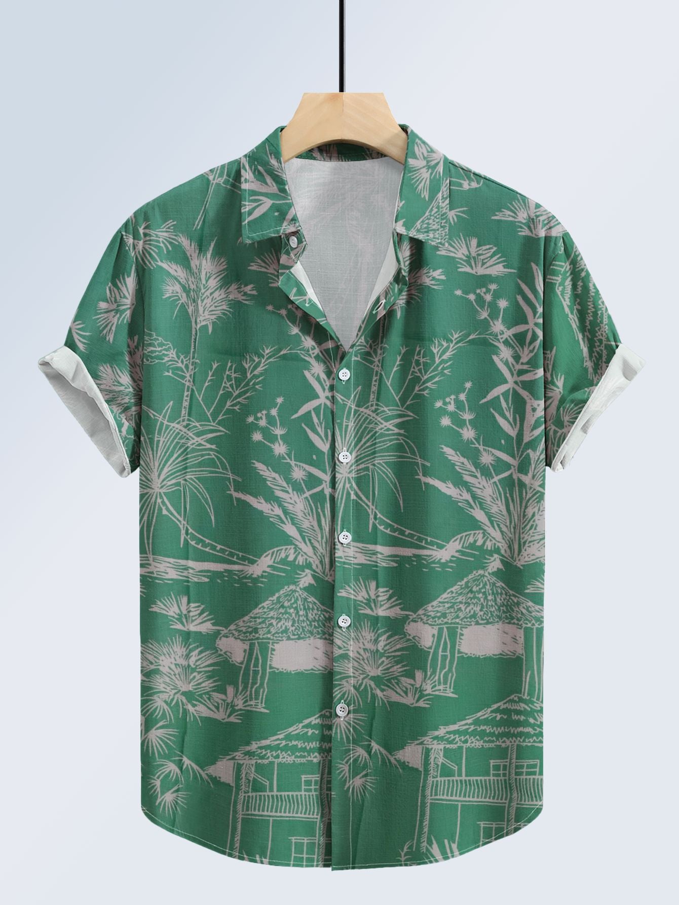Herren Freizeit-Top mit Blumenmuster