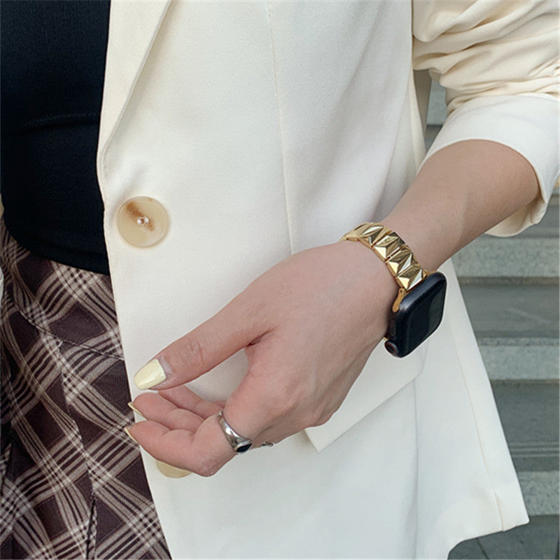 Geometrisches Metall-Armband für Apple Watch | LuxeStyle